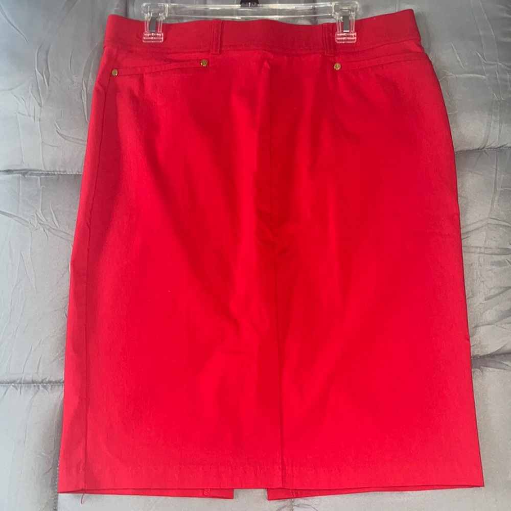 New York Clothing Co Red Skirt with slit on back